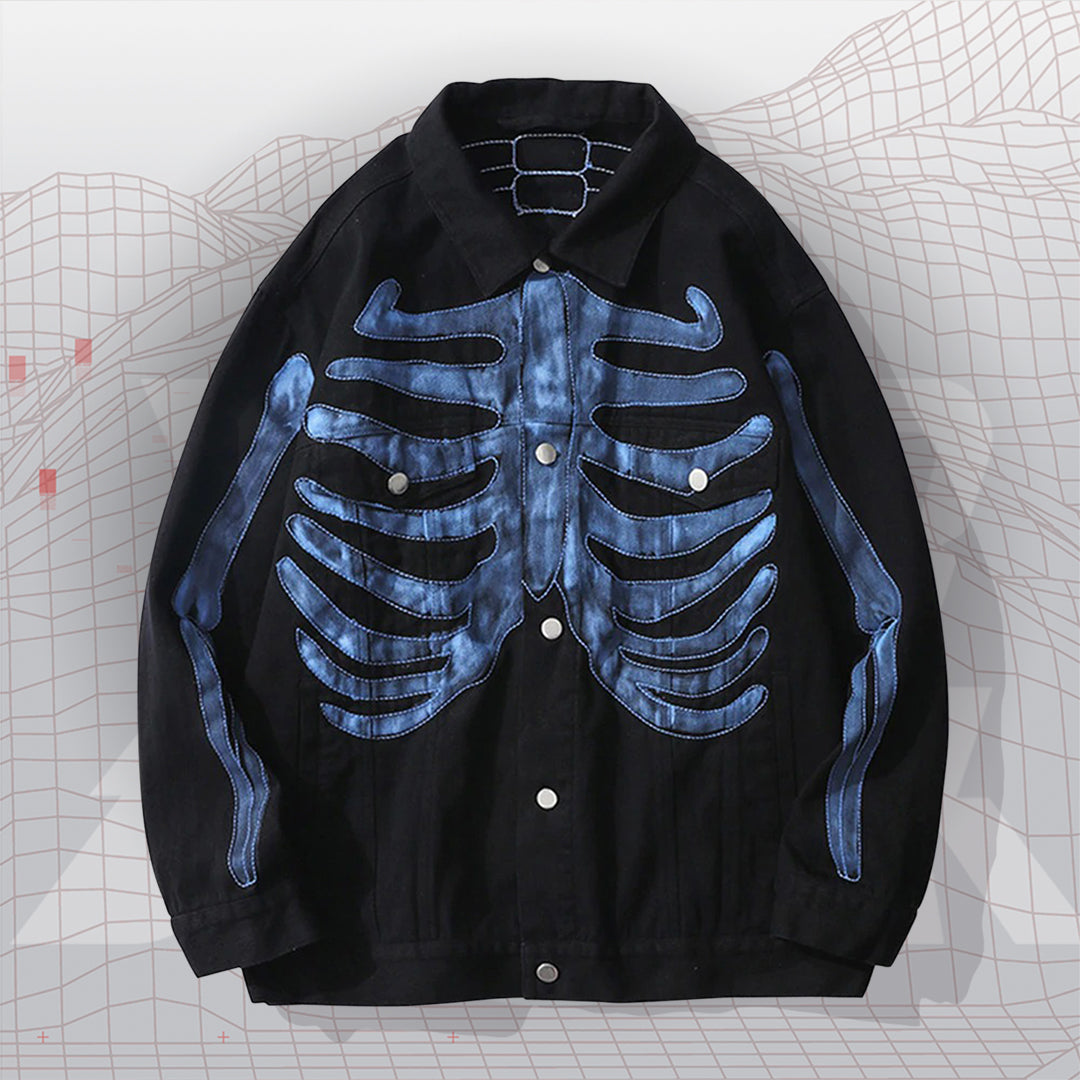 BLVD.black Bones Denim Jacket